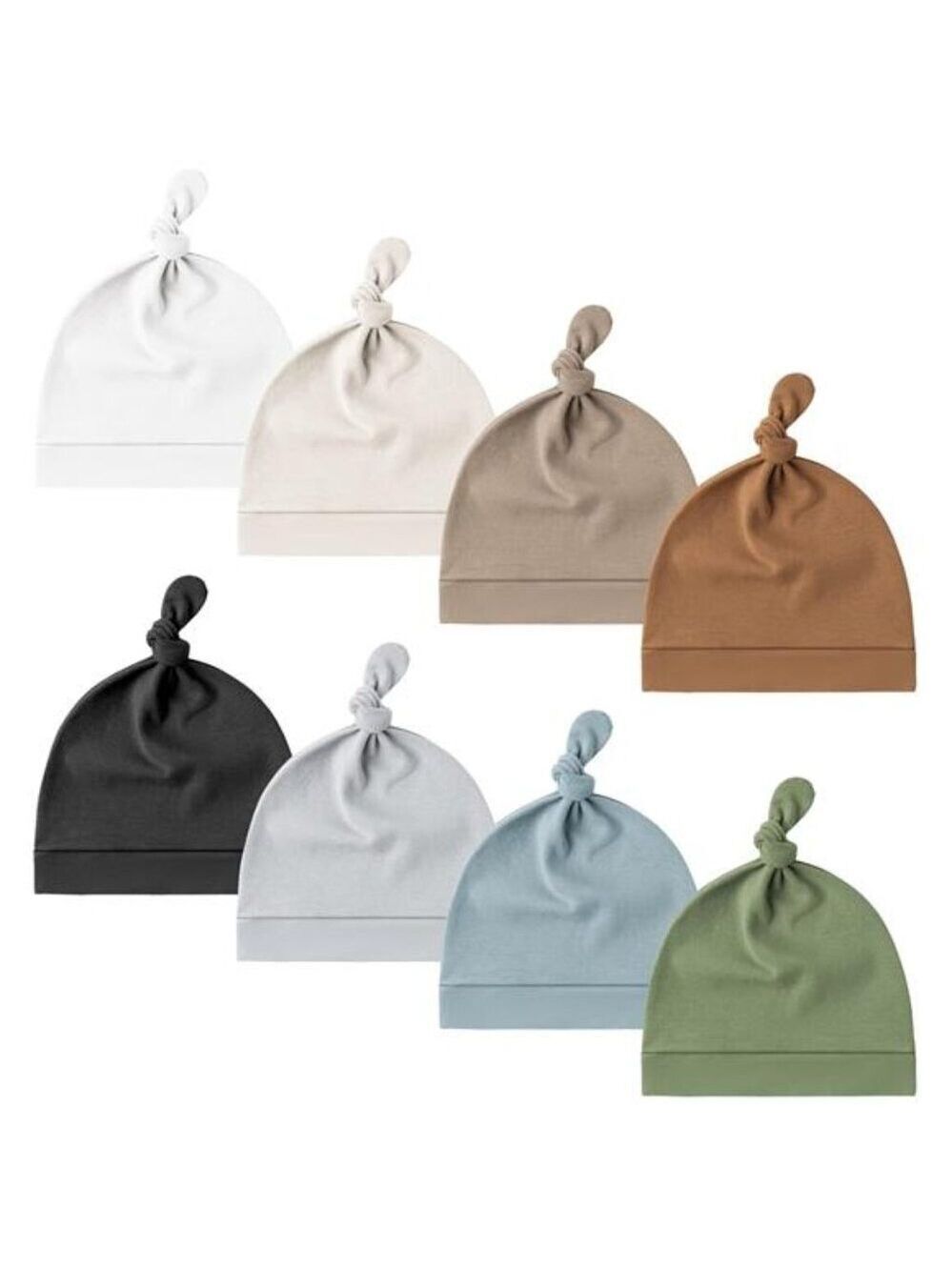 8 Pack Baby Hats Newborn Beanie Soft Infant Caps for Boys Girls 0 to 6 Months